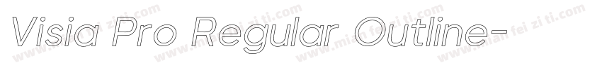 Visia Pro Regular Outline字体转换
